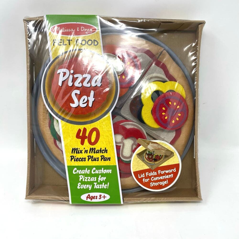 Melissa & Doug felt food Pizza Set NEW